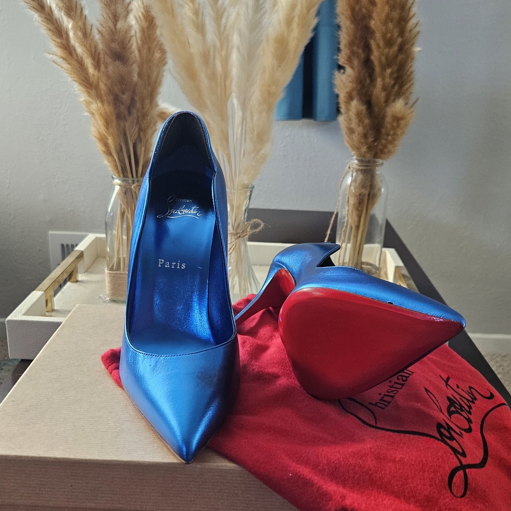 Christian Louboutin Blue Stiletto Heels
